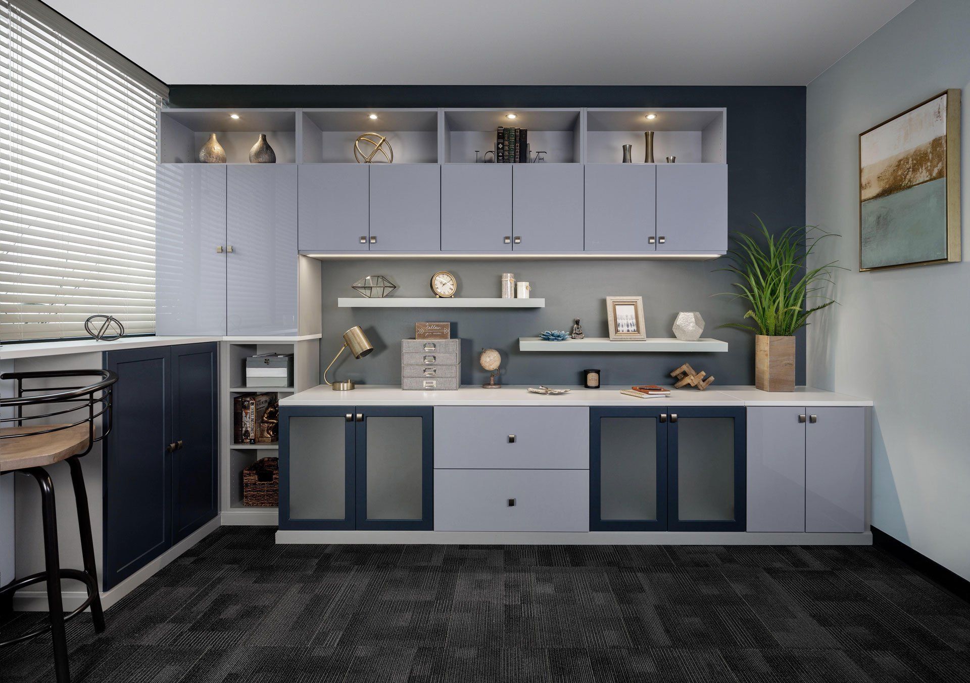 Custom Home Office Cabinet System