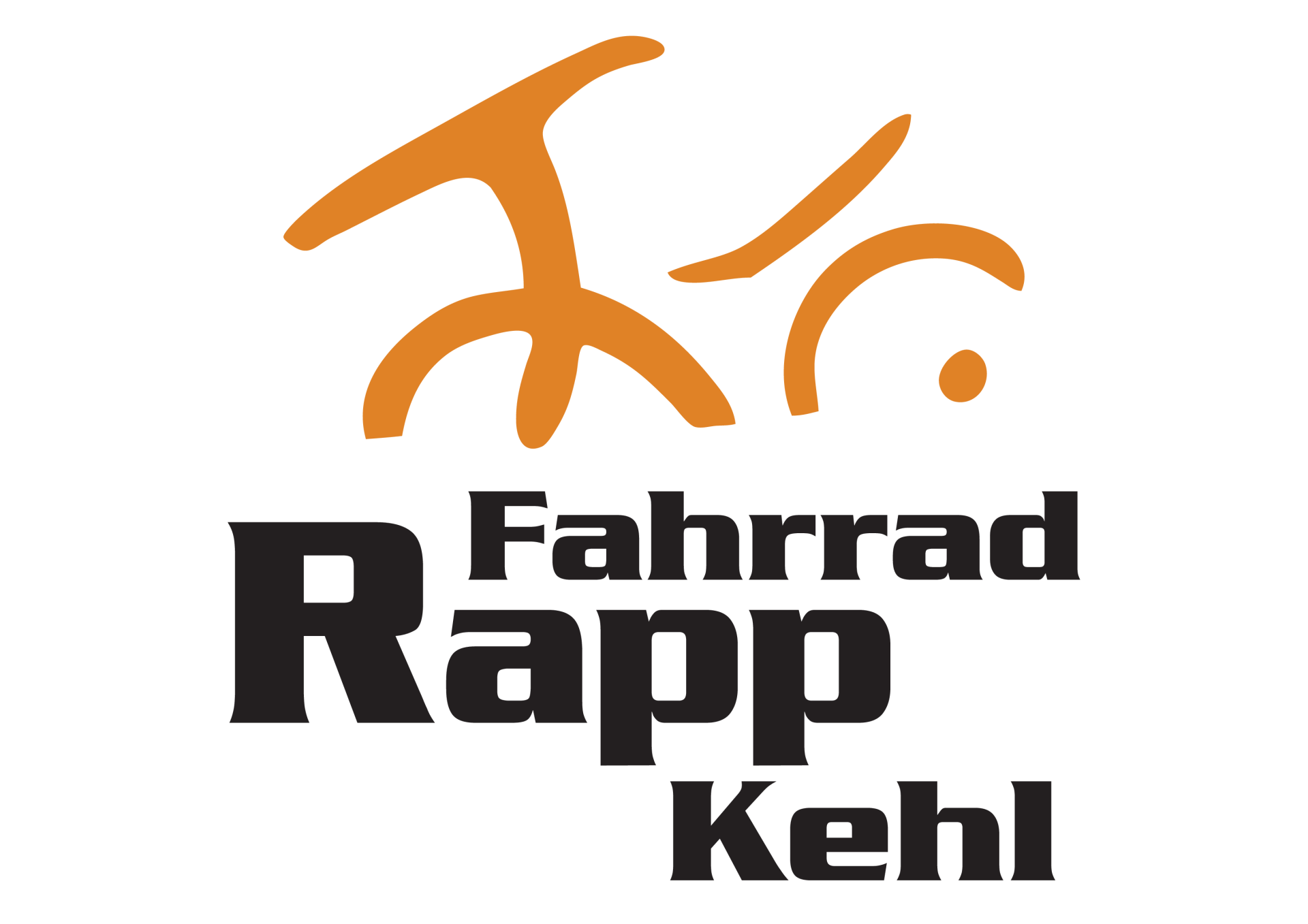 A logo for a company called fahrrad rapp kehl