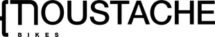 A black and white logo for moustache bikes