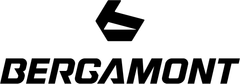 A black and white logo for a company called bergamont.
