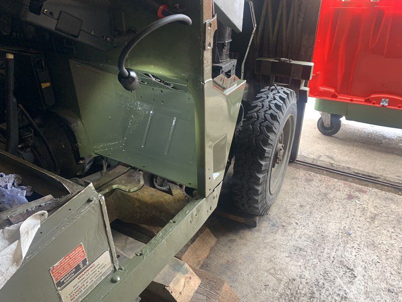 fabrication work on a land rover