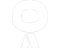Un dessin en noir et blanc d'un cercle avec un triangle au milieu.