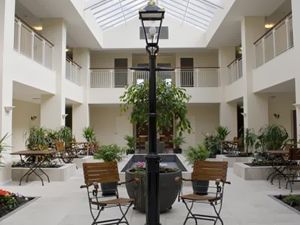 Freshly painted courtyard