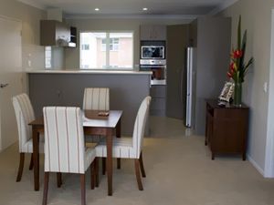 Interior of painted apartment
