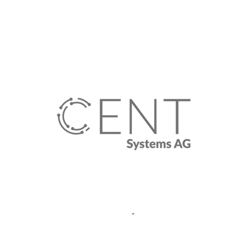 Ein Logo der Cent Systems AG auf weißem Hintergrund.