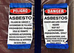 Asbestos DANGER Sign