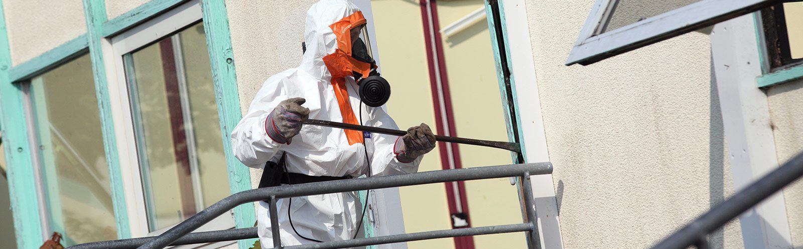 Asbestos Abatement Service in Progress