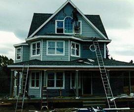 Man on roof Man on roof