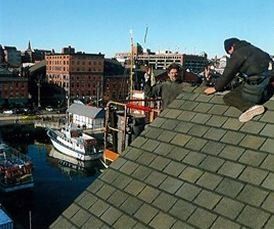 Workers on roof Workers on roof