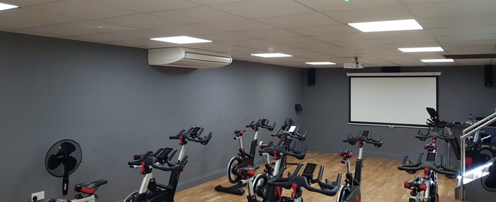 airconditioning in the gym