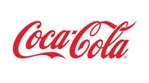 The coca cola logo is red and white on a white background.