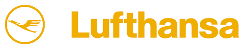 A logo for lufthansa is shown on a white background.
