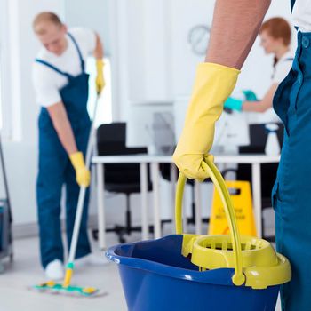 Janitorial Services — Man Carrying Pail in Florence, SC