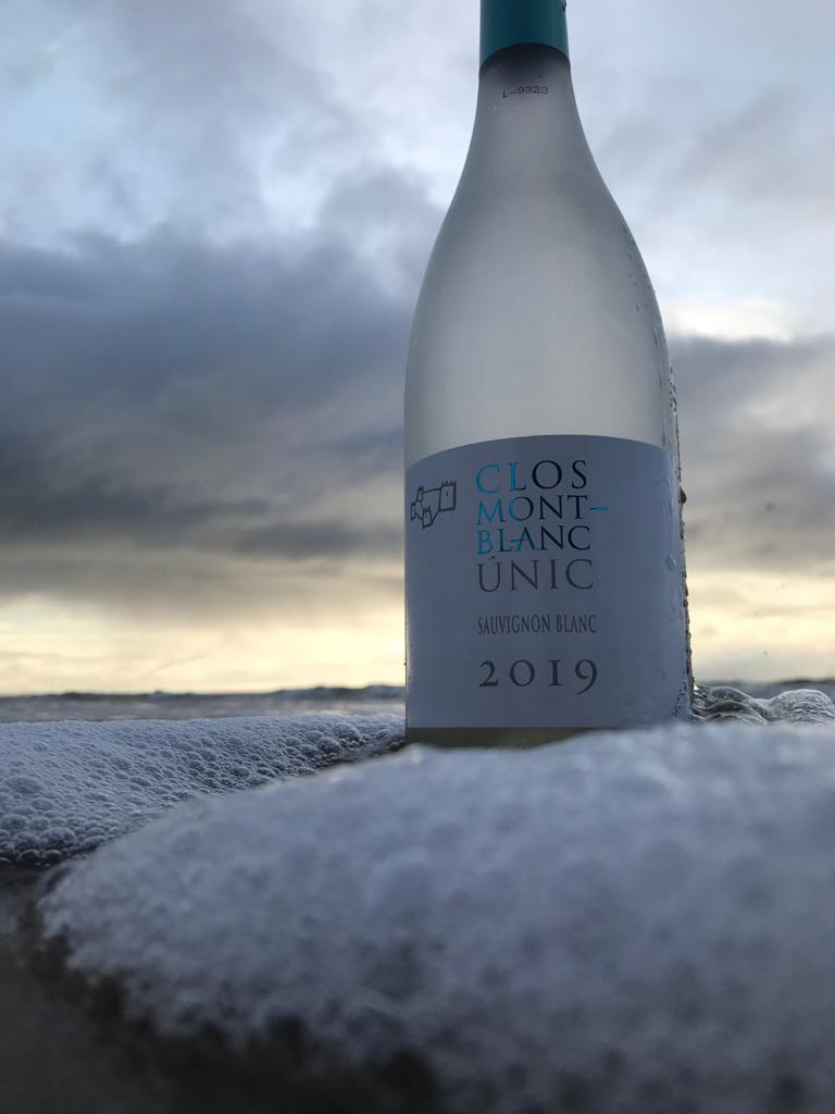 Fles witte wijn, 