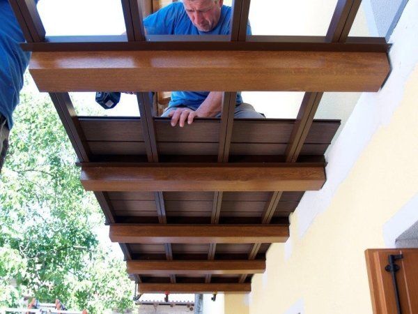 installazione di una veranda