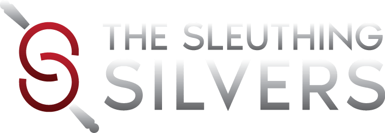 A logo for the sleek thing silvers with a magnifying glass.