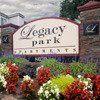 Apartments entrance sign