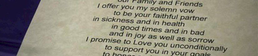 Tips for Writing Your Own Wedding Vows