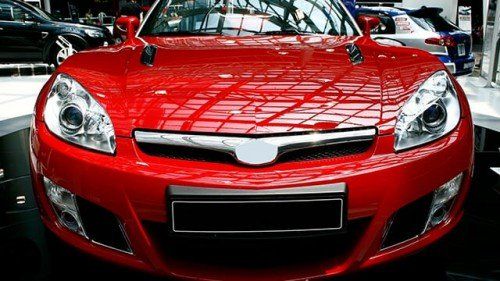 Red Sports Car — Auto Exterior Detailing in Bridgewater, NJ Red Sports Car — Auto Exterior Detailing in Bridgewater, NJ