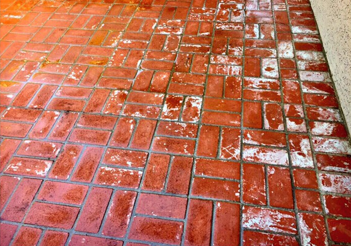 brick-walk way pressure washing