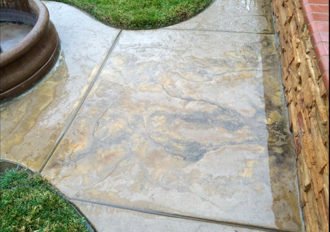 residential backyard pressure washing Davis