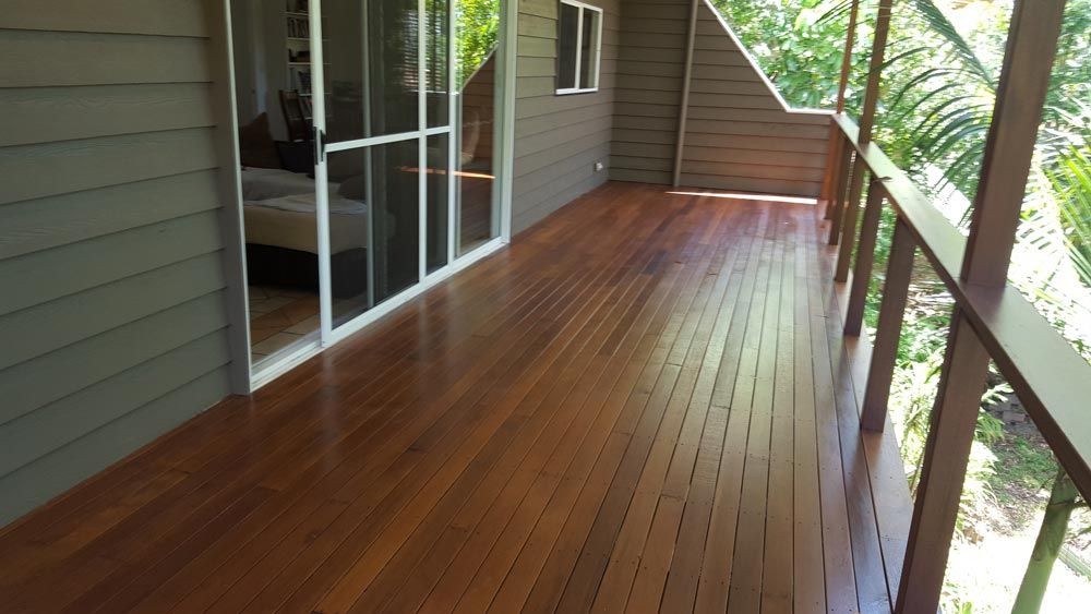 wooden deck