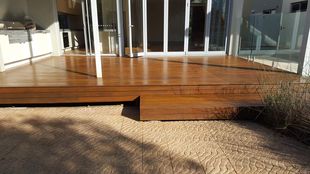 stained deck