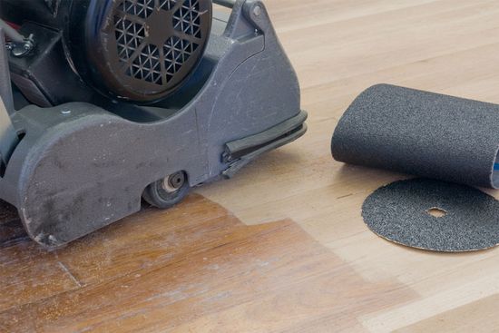 Equipment used for floor sanding on the Sunshine Coast