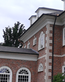 Red Brick House with Copper Gutters