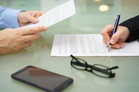 legal papers signing