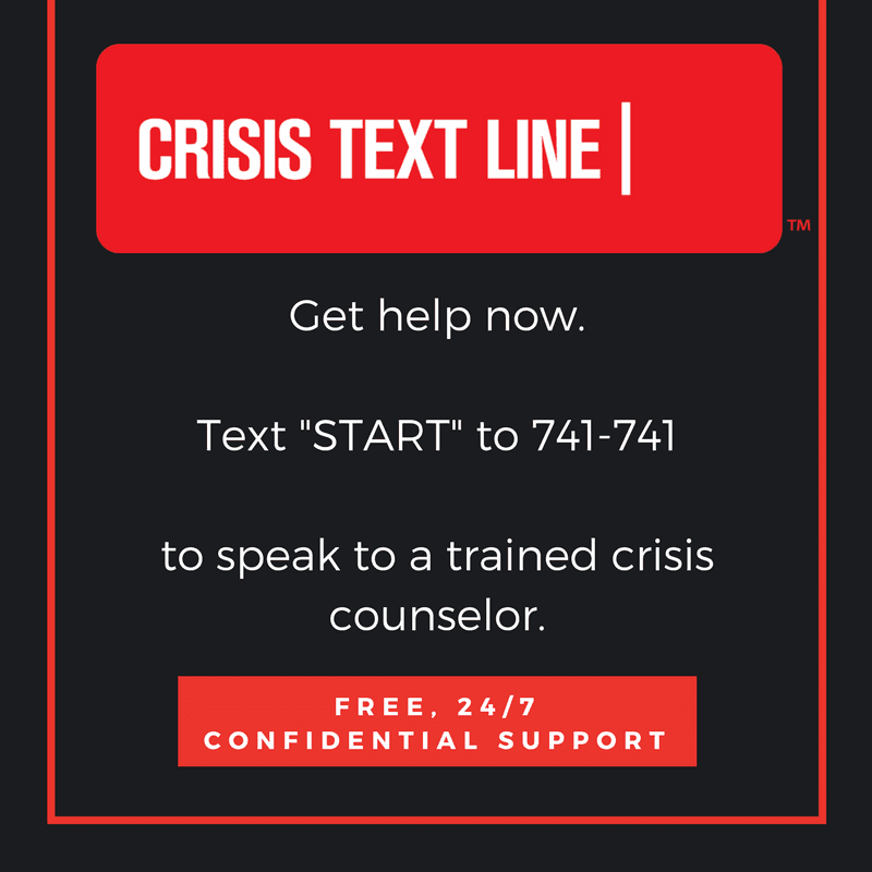 Crisis Text Line social media image