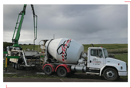 rapidmix white truck