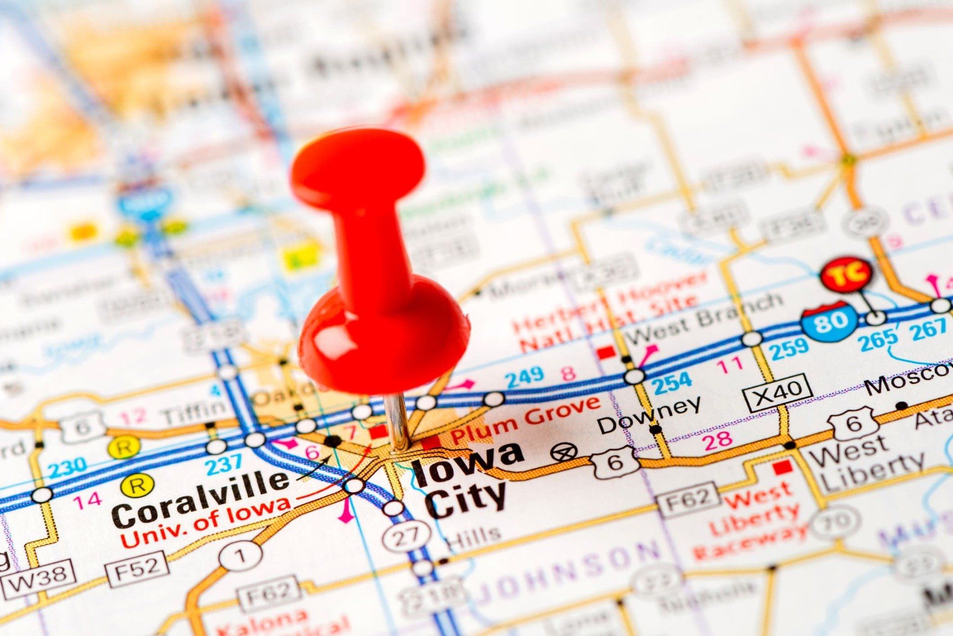 iowa city map