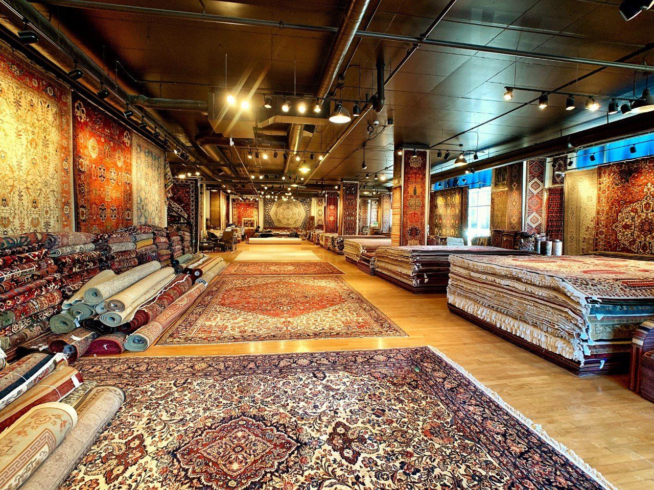 Handmade Oriental Rug Showroom Interior