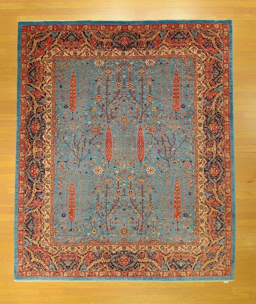 Blue and Red Carpet Design — Milwaukee, WI — Shabahang and Sons Persian Carpets
