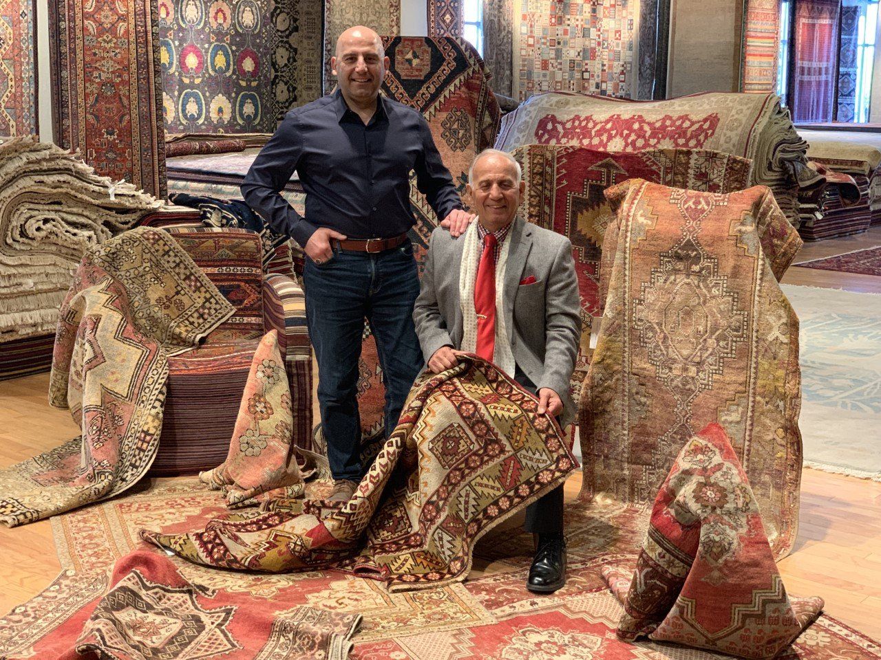 Two Business Man in Shop — Milwaukee, WI — Shabahang and Sons Persian Carpets
