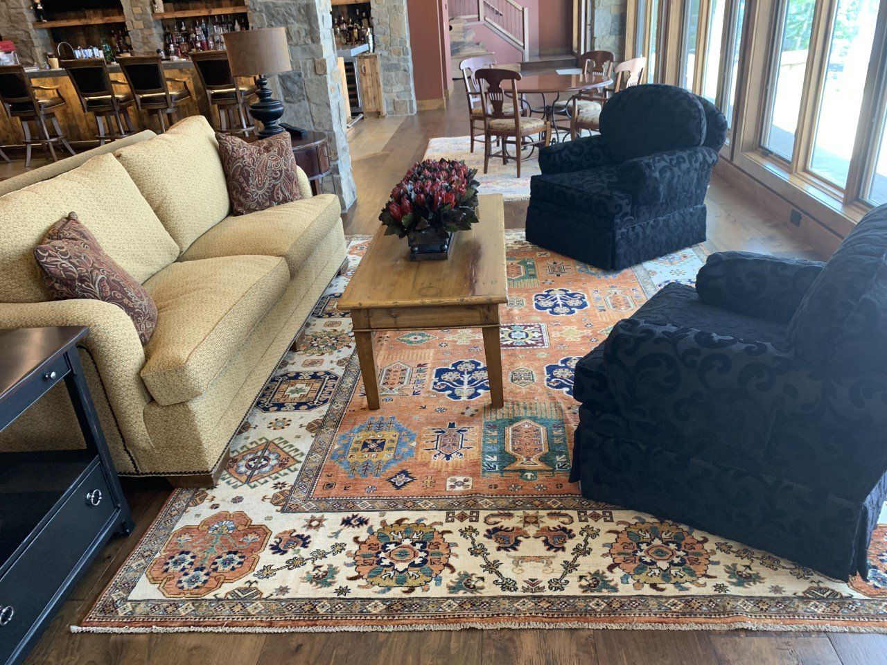 Room with Customized Rug — Milwaukee, WI — Shabahang and Sons Persian Carpets