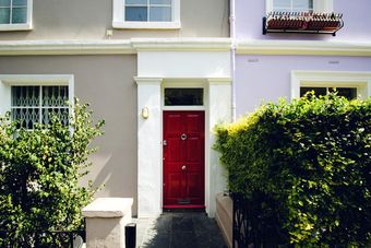front door of house
