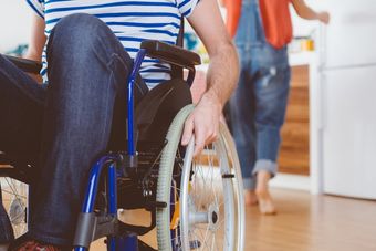 man in wheel chair