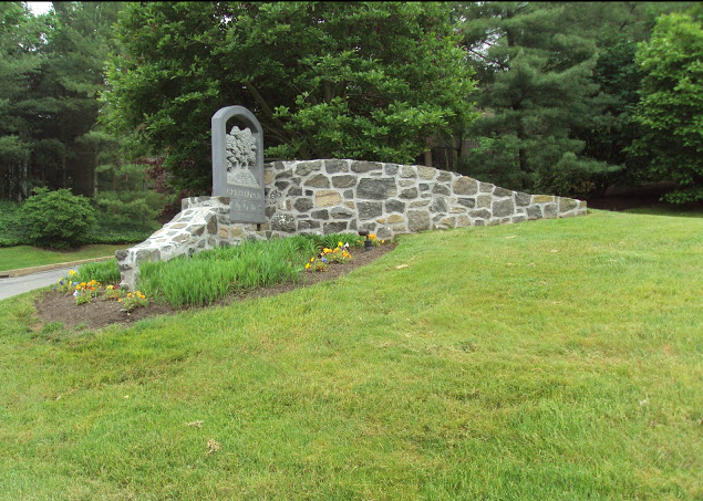 stone brick in lawn - stone work in Newtown Square, PA