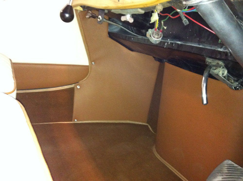 Motor upholstery work - after completion