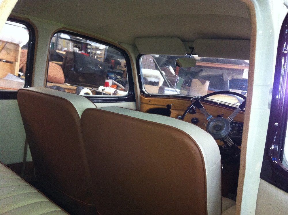 Motor upholstery and trimming work - after completion