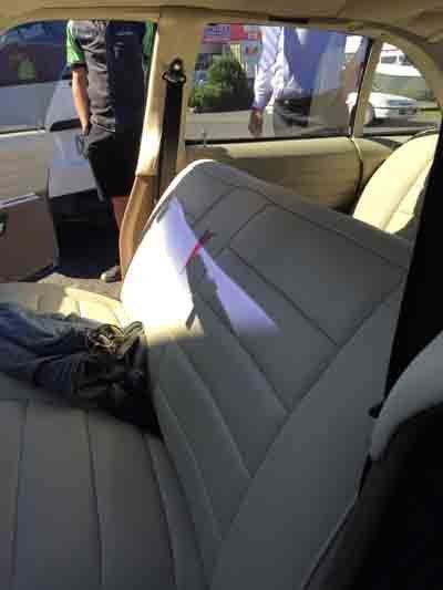 New Upholstery being installed