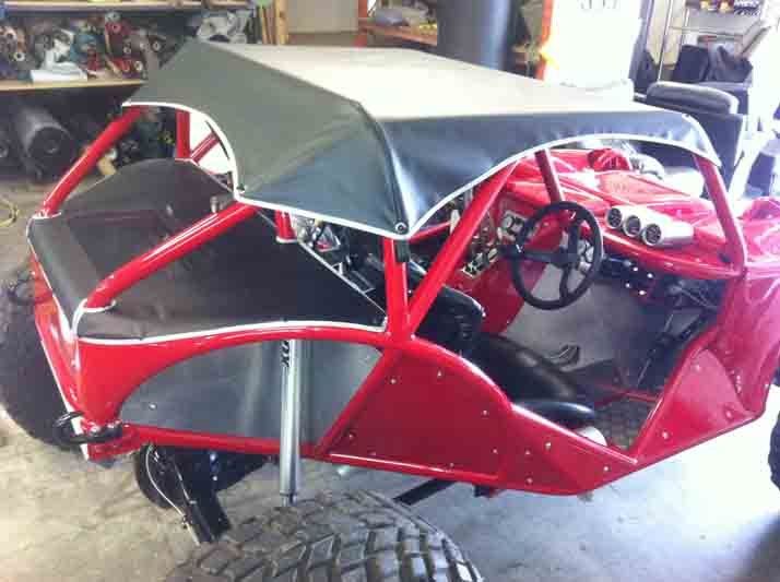 View of the automobile after paint work