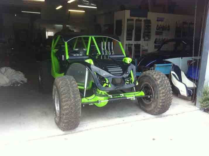 Side view of the 4 wheeler automobile