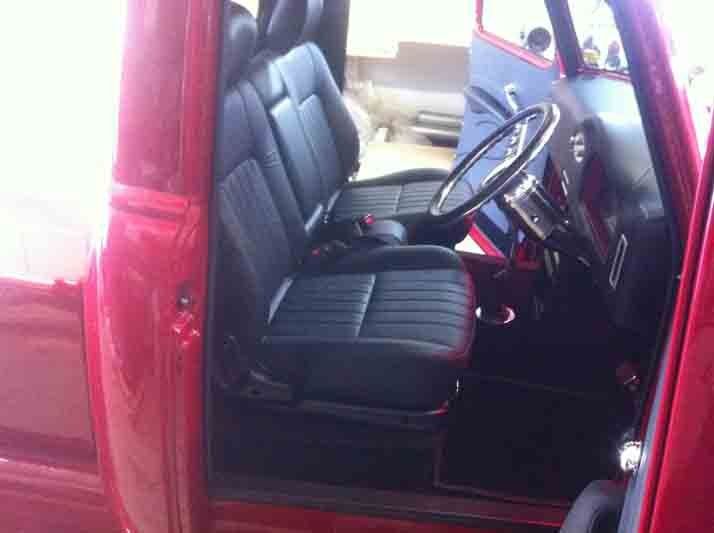 Interior view of the automobile
