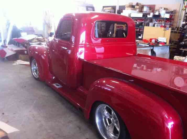 Newly painted automobile