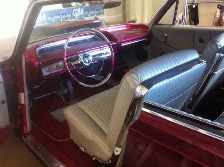 View of the replaced car upholstery