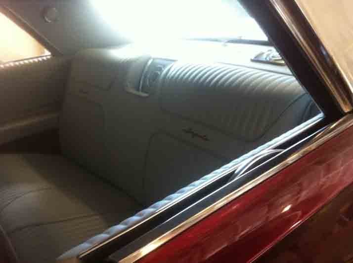 View of the replaced car upholstery