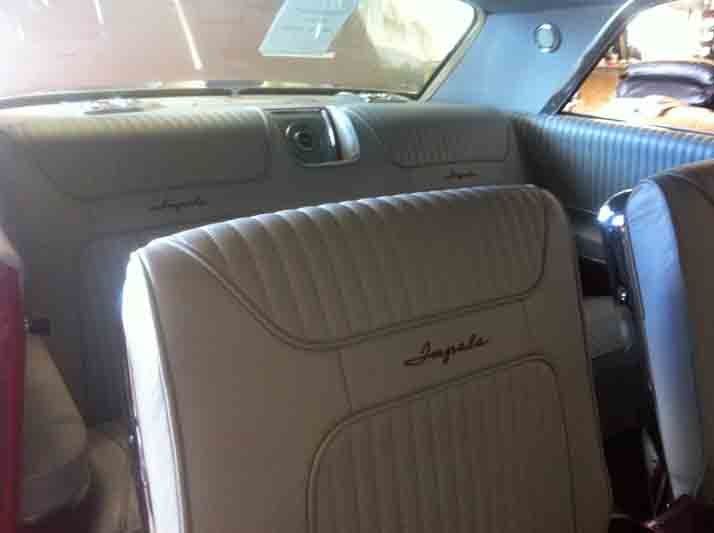 View of the replaced car upholstery
